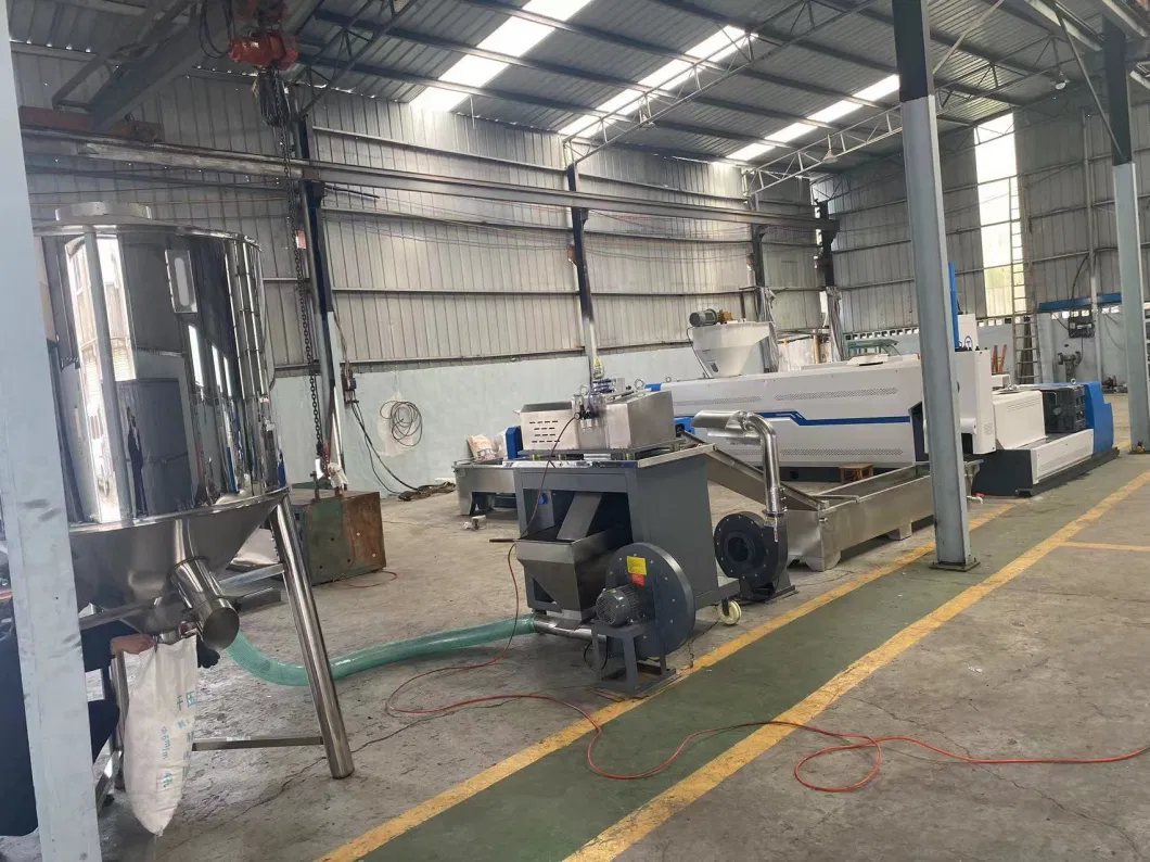 High Output Waste Crushed Washing PE PP Film Nylon Rubber Poly Bag Granulating Melt Plastic Recycle Pelletizing Machine Recycling Extruder Machine