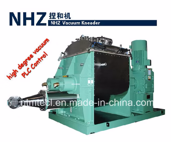 PLC Control Vacuum Kneader with Strainer of Screw Discharging Extruder for Silicone Compound Rubber, Gum,