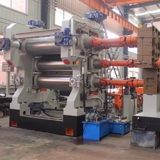 China Deyu High Performance 4 Roll Rubber Calender Machine 400 X 1200
