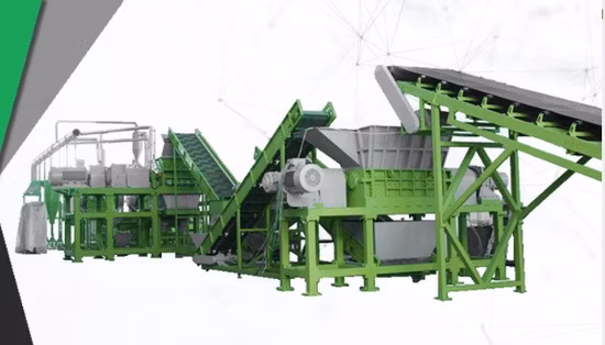 Waste Tire Rasper Machine for Rubber Mulch Recycling Line Waste Tire Recycling