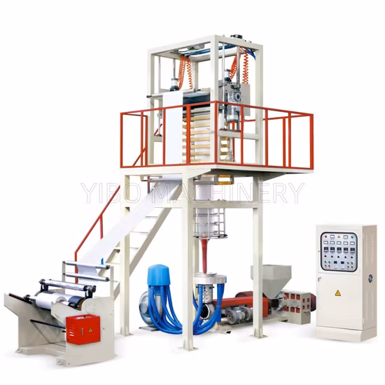 High Speed HDPE LDPE PE Poly Plastic Nylon Rubber Polypropylene Film PP Film Blowing Machine Blown Film Extrusion Machine Extruder Blowing Machine